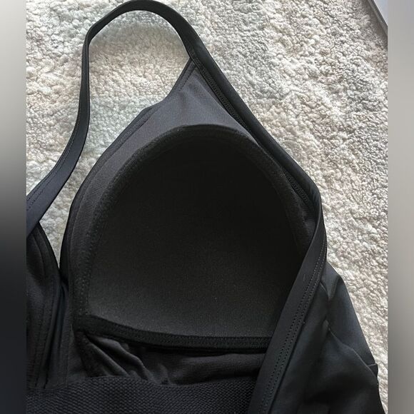 NWT Black Twist Knot One Piece Swimsuit 1X (16/18) - Picture 5 of 10